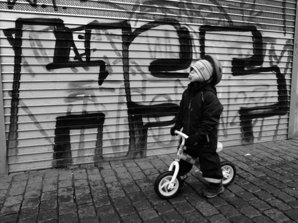 Lite street photo inspirerad cykelbild från Göteborg